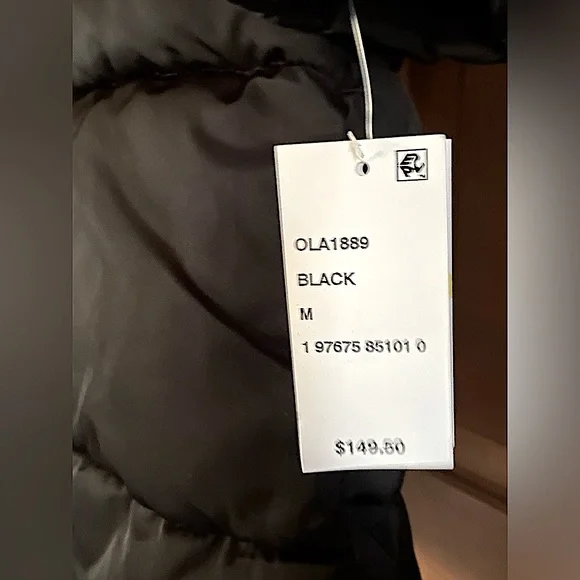 🏷️ BNWT STEVE MADDEN LONG BLACK WINTER COAT~MD~w/THUMB HOLES & POCKETS - Picture 6 of 13